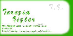 terezia vizler business card